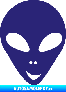 Samolepka UFO 004 pravá střední modrá