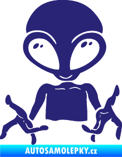 Samolepka UFO 006 levá střední modrá