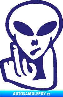 Samolepka UFO 008 levá střední modrá