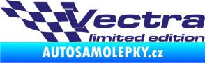 Samolepka Vectra limited edition levá střední modrá