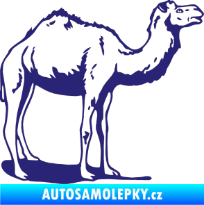 Samolepka Velbloud 001 pravá střední modrá