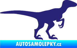 Samolepka Velociraptor 001 pravá střední modrá