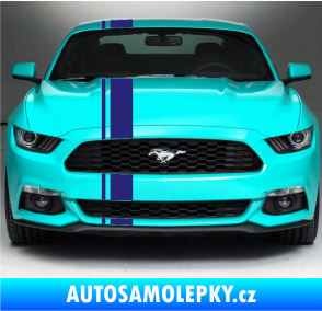 Samolepka Viper pruhy 2 cm + 11 cm střední modrá
