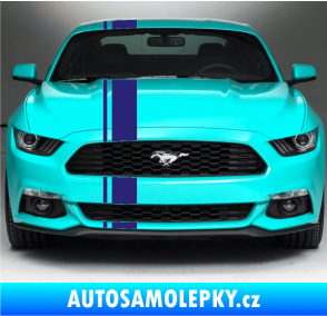 Samolepka Viper pruhy 2 cm + 12 cm střední modrá