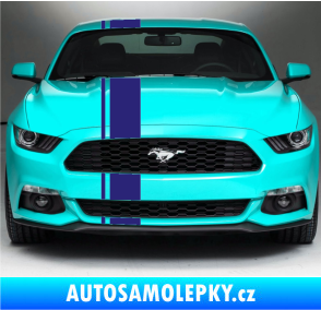 Samolepka Viper pruhy 2 cm + 15 cm střední modrá