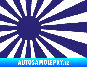 Samolepka Vlajka Japonsko 002 levá JDM střední modrá