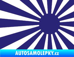 Samolepka Vlajka Japonsko 002 pravá JDM střední modrá