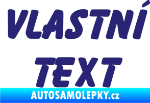 Samolepka Vlastní text - Bassoon střední modrá