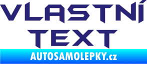 Samolepka Vlastní text - Batman střední modrá