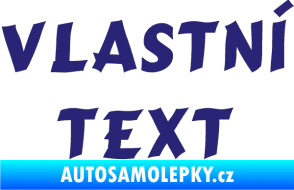 Samolepka Vlastní text - Cancun střední modrá