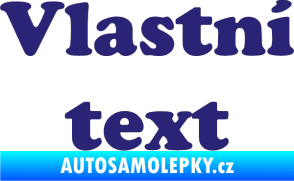 Samolepka Vlastní text - Cooper Black střední modrá
