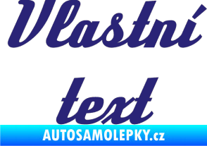 Samolepka Vlastní text - Deftone střední modrá
