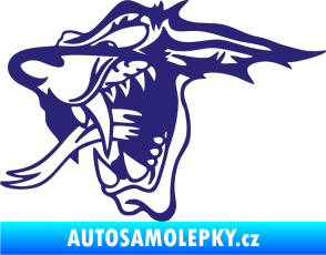 Samolepka Vlk levá střední modrá