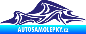 Samolepka Vlny 002 levá moře střední modrá