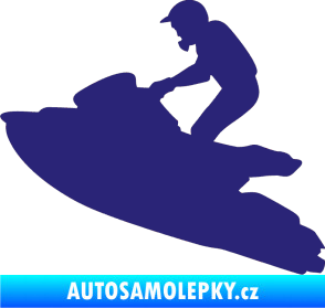 Samolepka Vodní skútr 001 levá střední modrá