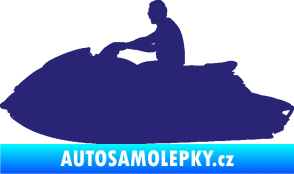 Samolepka Vodní skútr 003 levá střední modrá