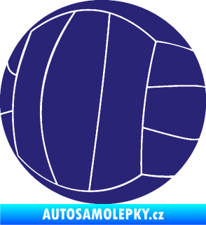 Samolepka Volejbalový míč 003 střední modrá