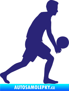 Samolepka Voleybal 014 pravá střední modrá