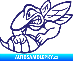 Samolepka Vosa levá střední modrá