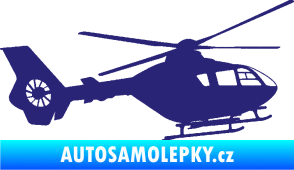 Samolepka Vrtulník 006 pravá střední modrá