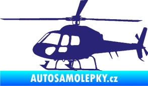 Samolepka Vrtulník 007 levá helikoptéra střední modrá