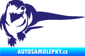 Samolepka Vydra 001 pravá střední modrá