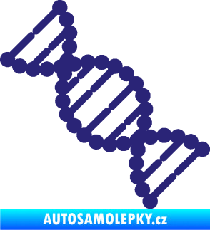 Samolepka Vzorec DNA levá střední modrá