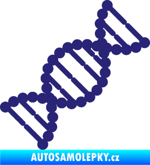 Samolepka Vzorec DNA pravá střední modrá