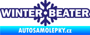 Samolepka Winter beater střední modrá