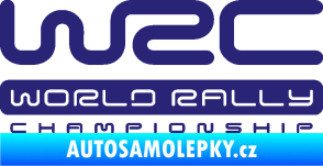 Samolepka WRC -  World Rally Championship střední modrá