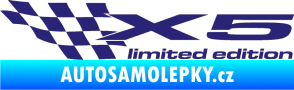 Samolepka X5 limited edition levá střední modrá