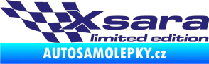 Samolepka Xsara limited edition levá střední modrá