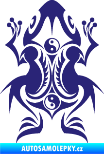 Samolepka Žába 001 střední modrá