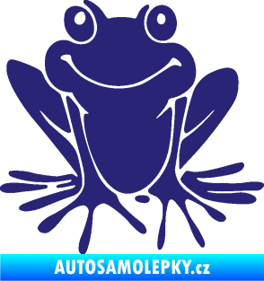 Samolepka Žába 008 levá střední modrá