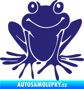 Samolepka Žába 008 pravá střední modrá