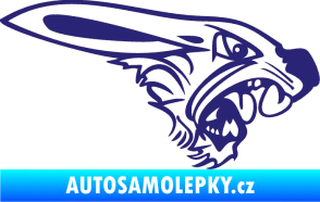 Samolepka Zajíc pravá střední modrá