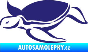 Samolepka Želva 002 levá střední modrá