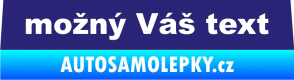 Samolepka Zetor - přední střední modrá