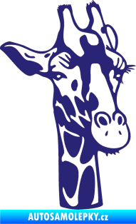 Samolepka Žirafa 001 pravá střední modrá