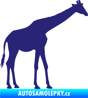 Samolepka Žirafa 002 pravá střední modrá