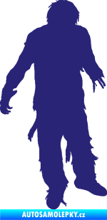 Samolepka Zombie 001 pravá střední modrá