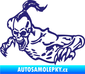 Samolepka Zombík levá střední modrá
