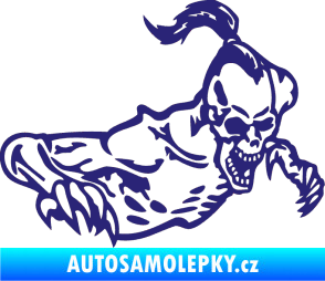 Samolepka Zombík pravá střední modrá