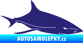 Samolepka Žralok 008 pravá střední modrá
