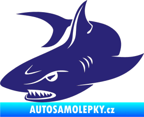 Samolepka Žralok 012 levá střední modrá