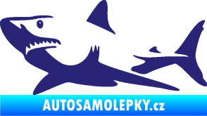Samolepka Žralok 015 levá střední modrá