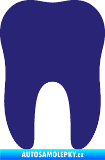 Samolepka Zub 001 stolička střední modrá