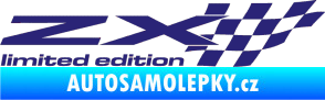 Samolepka ZX limited edition pravá střední modrá