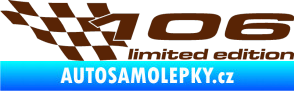 Samolepka 106 limited edition levá hnědá