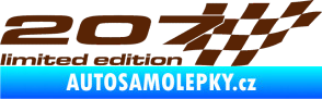 Samolepka 207 limited edition pravá hnědá